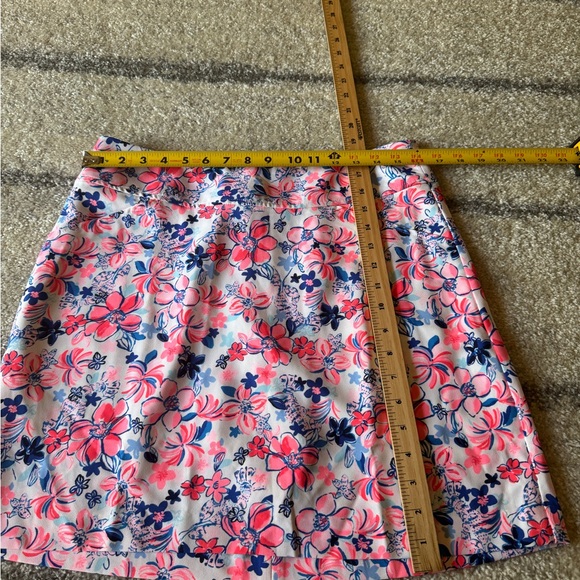 Lilly Pulitzer Pink and Blue Floral Mini Skirt - Picture 11 of 11
